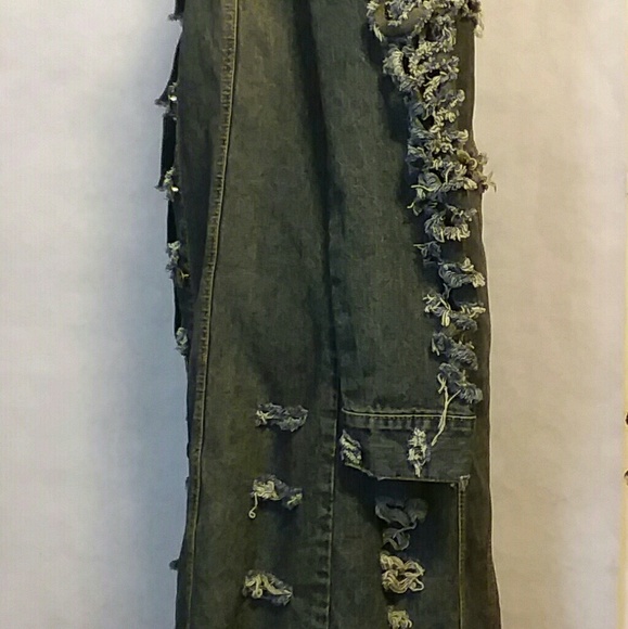 DENIM BLUE JEANS COAT DRESS - Picture 5 of 8